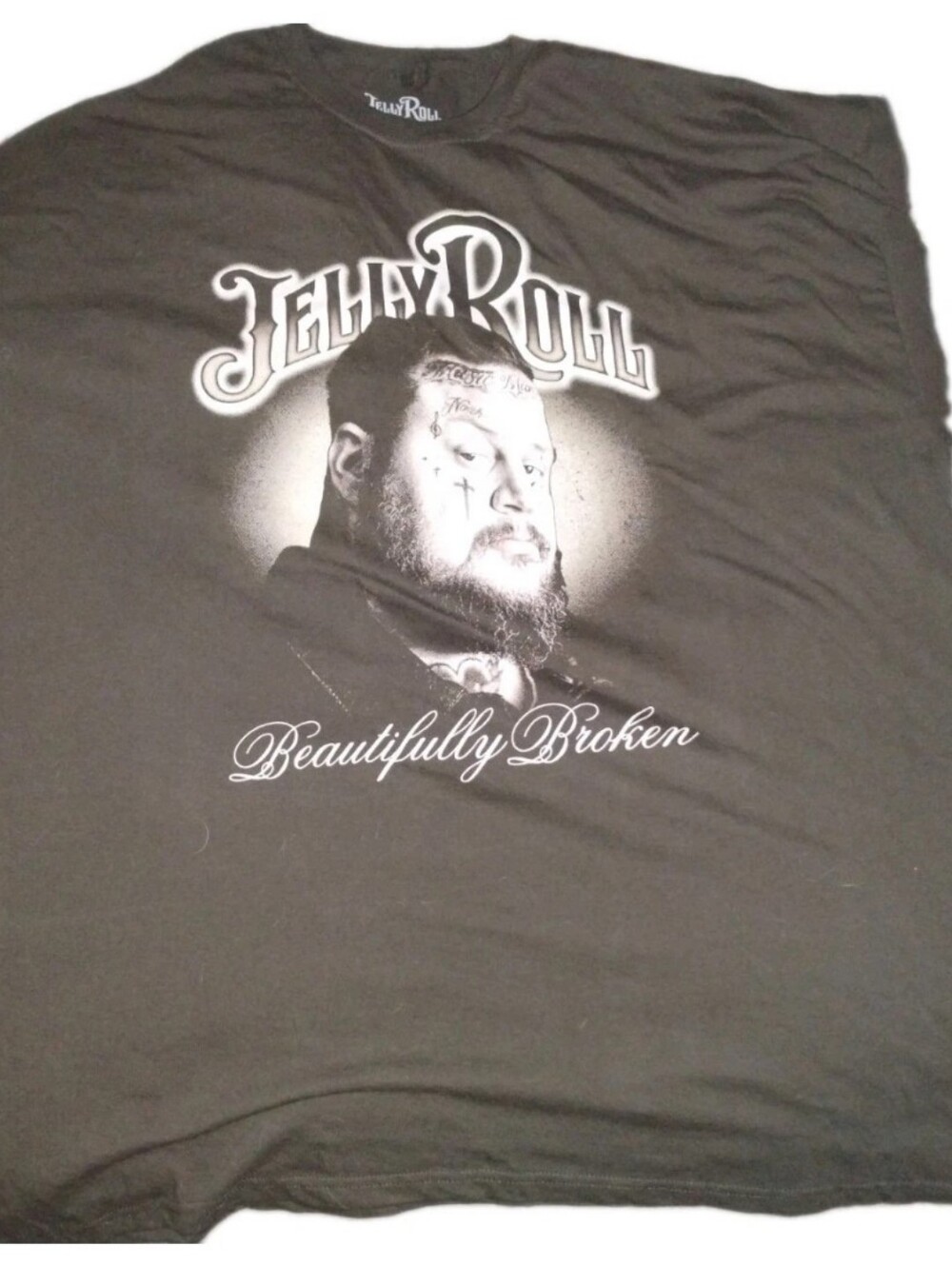 Jelly Roll "Beautifully Broken" Black Graphic Tee - Men